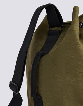 COTTON SHOULDER BAG WITH CONTRASTING COLOURS