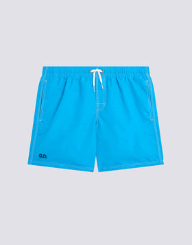 MAILLOT DE BAIN COURT TAILLE ÉLASTIQUÉE TAFFETAS ICONIQUE DRAPEAU ITALIEN