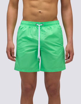 MAILLOT DE BAIN ICONIQUE EN TAFFETAS MI-LONGUEUR TAILLE ÉLASTIQUE