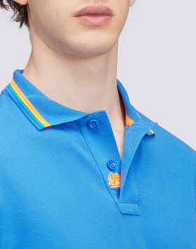 POLO BRICE IN COTONE PIQUET CON DETTAGLI TRICOLOR