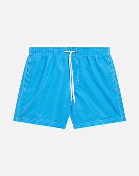 MAILLOT DE BAIN COURT TAILLE ÉLASTIQUÉE TAFFETAS ICONIQUE DRAPEAU ITALIEN