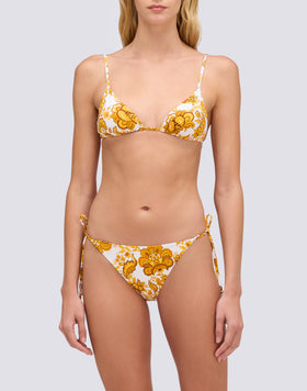 CALADESI - FLOWER PRINT TRIANGLE TOP