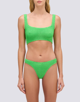 TOP SOUTIEN-GORGE EN TISSU GAUFRÉ