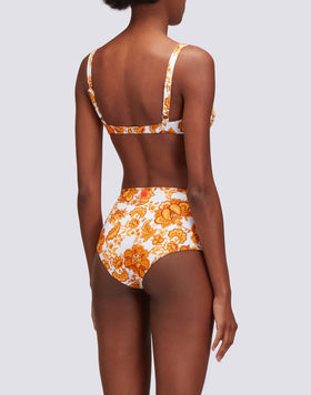 IPANEMA - SLIP CULOTTE A VITA ALTA STAMPA FLOWER TALE