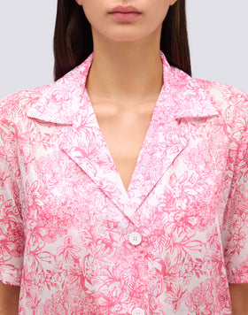 CAMISA DE MUJER CON ESTAMPADO FLEUR DE JOIE