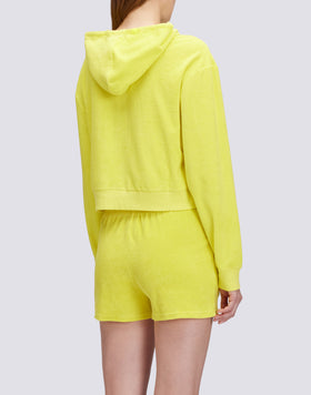 STRETCH TERRY SWEATSHIRT WITH ZIP