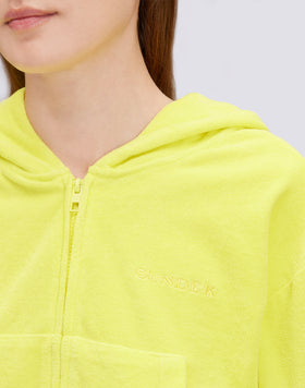 STRETCH TERRY SWEATSHIRT WITH ZIP