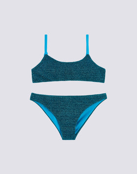 BIKINI AVEC HAUT À BANDEAU ET SLIP FIXE