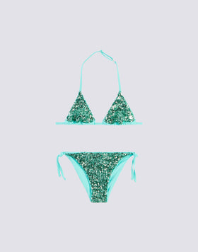 BIKINI MINI TRIANGLE À SEQUINS