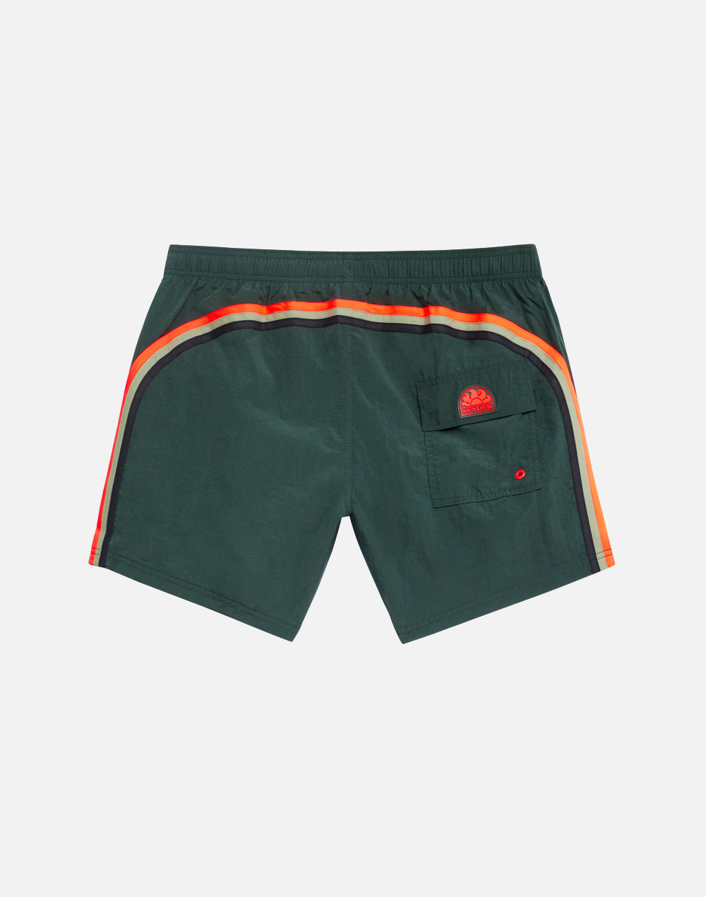 SHORT SWIM SHORTS WITH AN ELASTICATED WAISTBAND