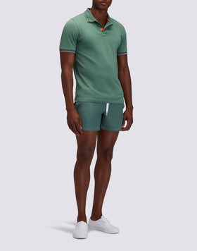 BRICE COTTON PIQUÉ POLO SHIRT WITH TRICOLOUR DETAILS