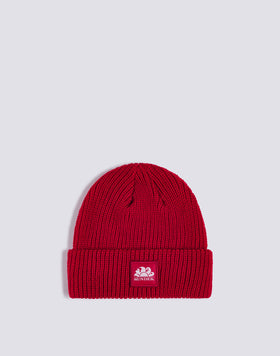 RIBBED CHILD'S HAT WITH LOGO