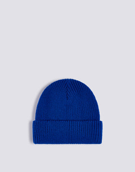 BONNET POUR ENFANT À CÔTES AVEC LOGO