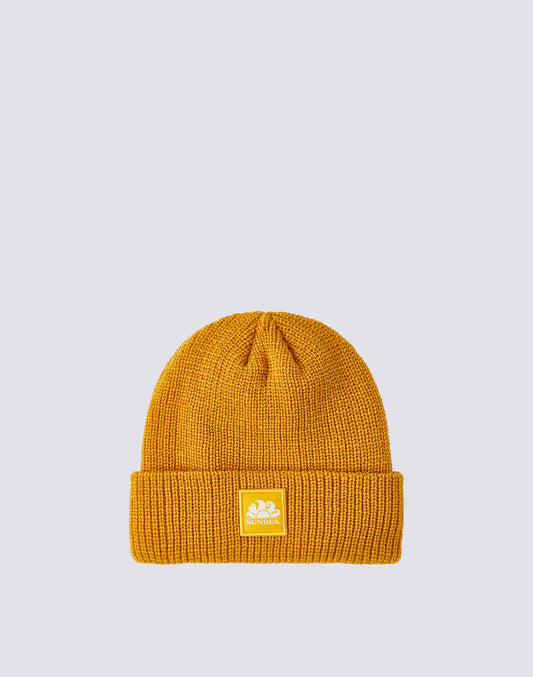 RIB KNITTED BEANIE