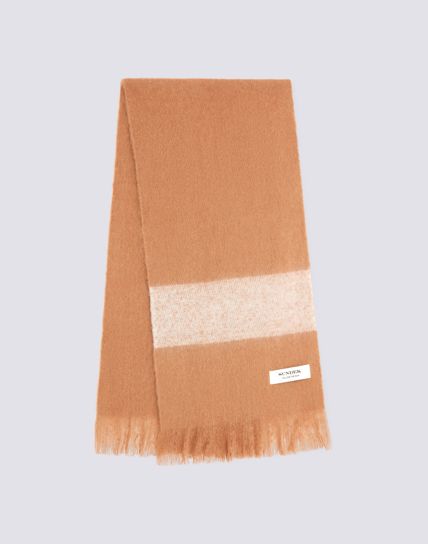 SCARF WITH CONTRASTING COLOUR BLOCK