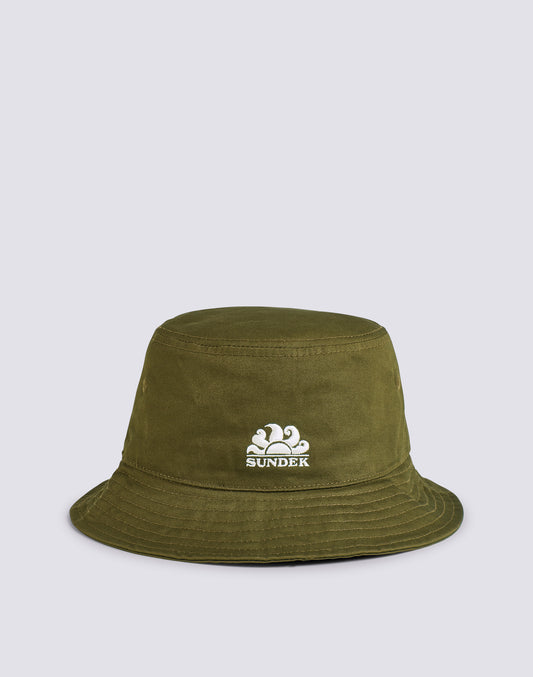 BUCKET HAT WITH EMBROIDERED LOGO