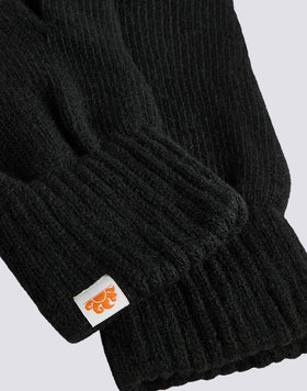 SOLID COLOR RIBBED GLOVES