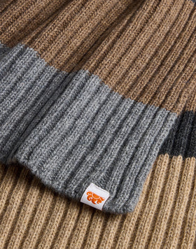 RIBBED STRIPED SCARF