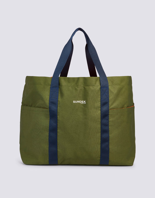 MILITARY TOTE BAG WITH CONTRAST DETAILS