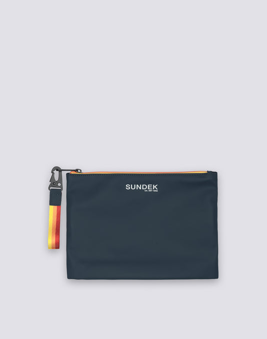 CLUTCH BAG WITH RAINBOW ZIP