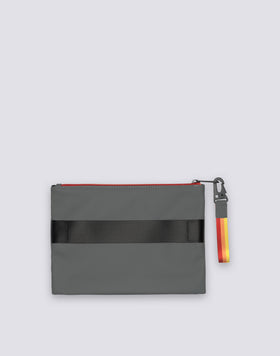 CLUTCH BAG WITH RAINBOW ZIP