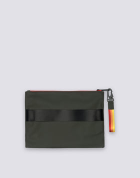 CLUTCH BAG WITH RAINBOW ZIP