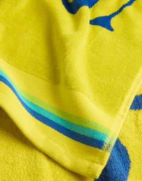 NEW CLASSIC - JACQUARD BEACH TOWEL WITH LOGO