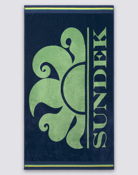 NEW CLASSIC - JACQUARD BEACH TOWEL WITH LOGO