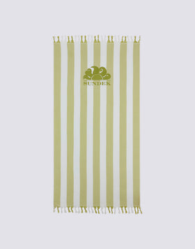SERVIETTE DE PLAGE FOUTA JACQUARD À RAYURES