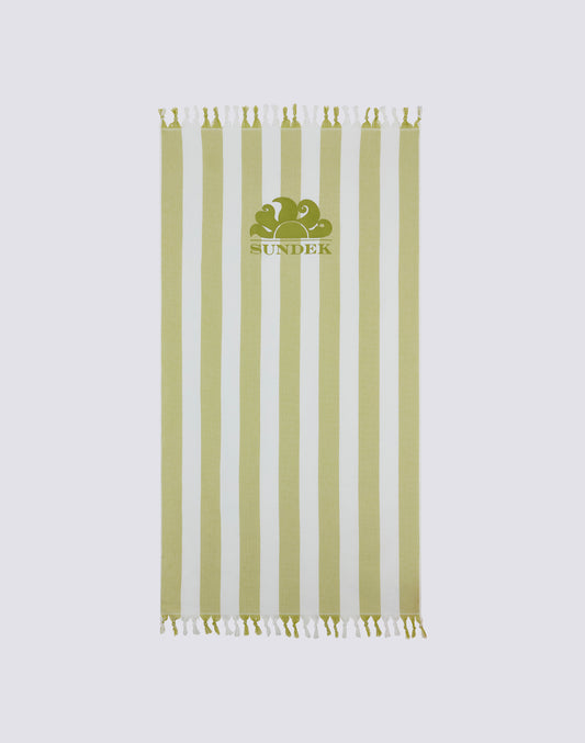 JACQUARD STRIPED BEACH TOWEL