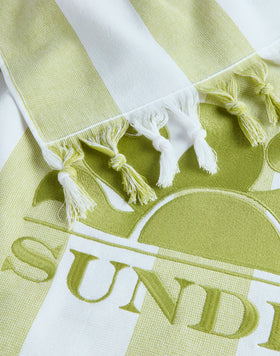 SERVIETTE DE PLAGE FOUTA JACQUARD À RAYURES