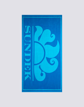 JACQUARD TERRY TOWEL WITH MAXI LOGO