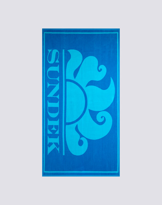 TELO JACQUARD IN SPUGNA CON MAXI LOGO