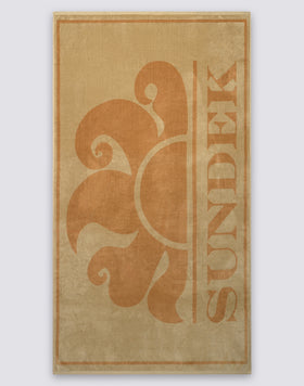 JACQUARD TERRY TOWEL WITH MAXI LOGO