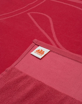 SERVIETTE DE PLAGE JACQUARD AVEC LOGO