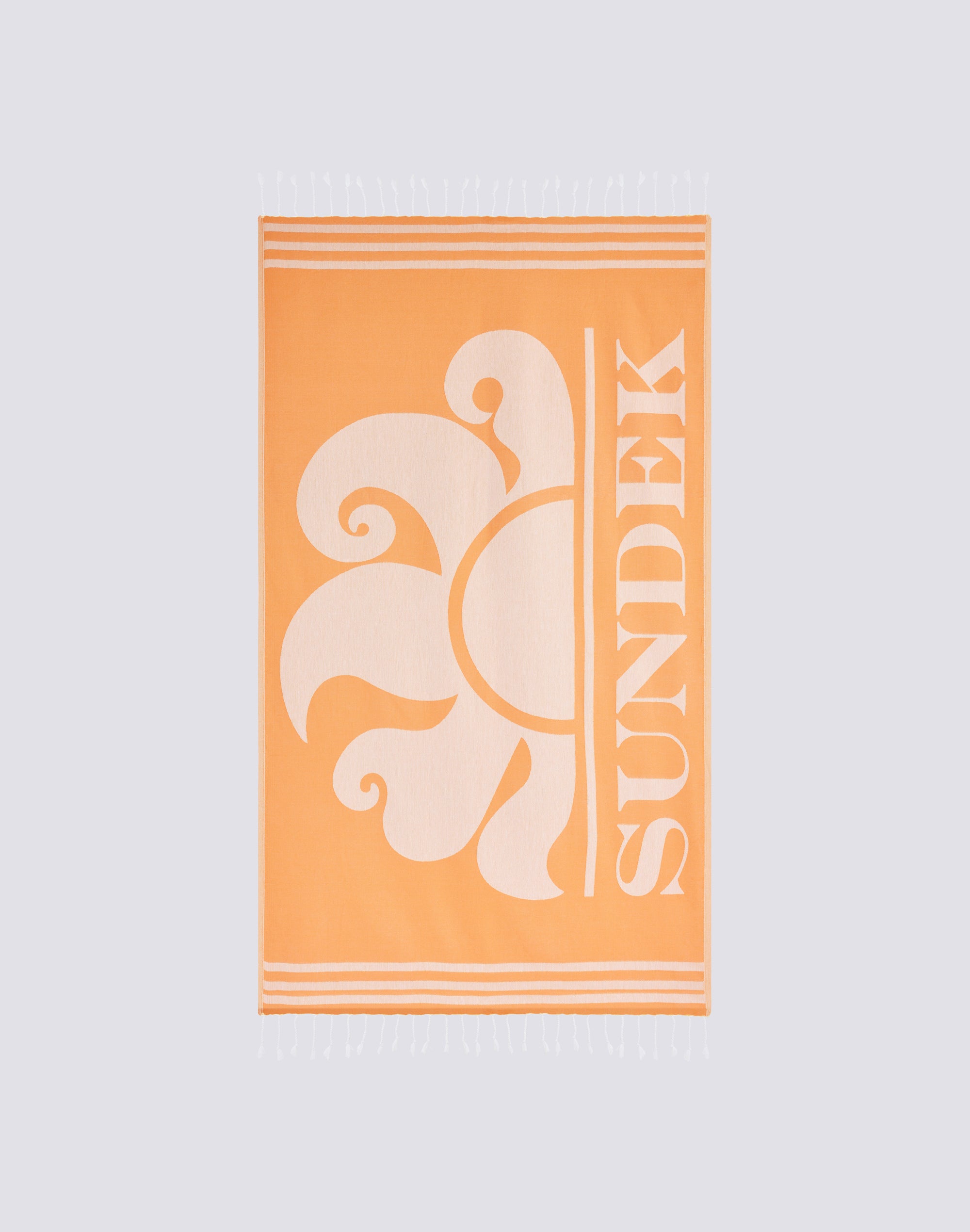 Sundek FOUTA JACQUARD BEACH TOWEL WITH LOGO am401atc1000-33900 – SUNDEK