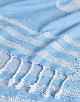 FUTA DE PLAYA DE JACQUARD CON LOGOTIPO