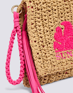 GABI - POCHETTE IN PAPER STRAW