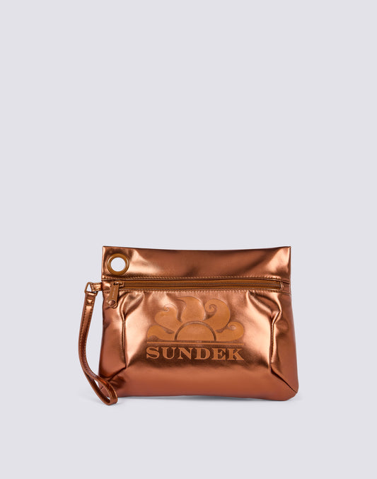 SAC CLUTCH LAMINÉ AVEC LOGO