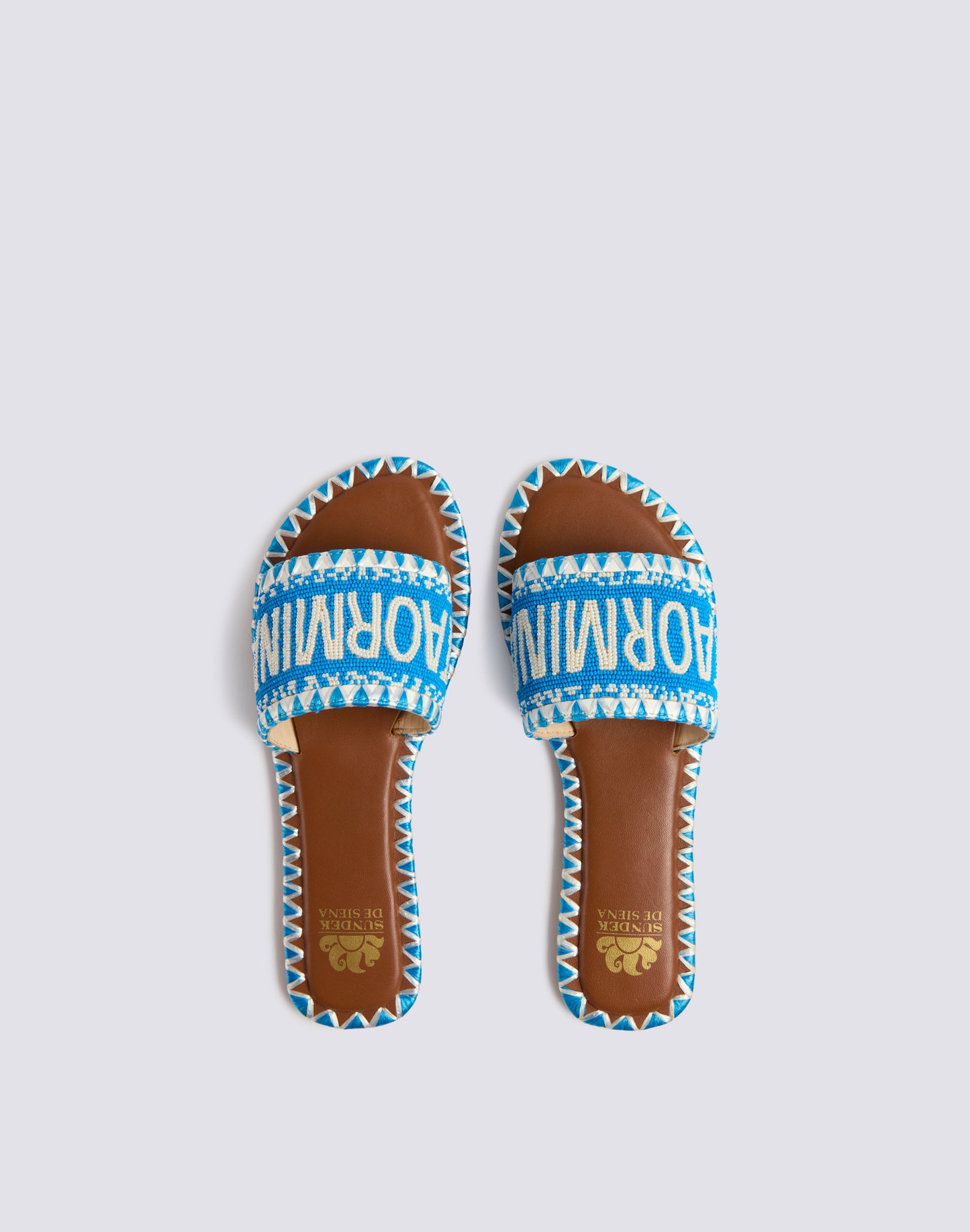 TAORMINA BAND SLIPPERS WITH BEADS