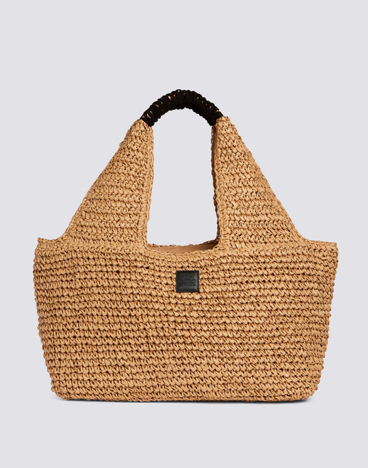 MAXI BAG IN PAPER STRAW INTRECCIATA