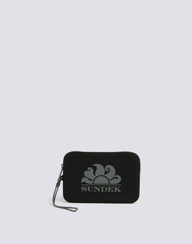 MINI BOLSO DE MANO DE GOMA CON LOGOTIPO