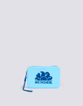 MINI RUBBER CLUTCH BAG WITH LOGO