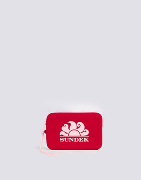 MINI BOLSO DE MANO DE GOMA CON LOGOTIPO