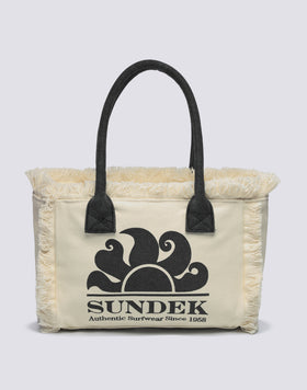 REGULAR TOTE BAG WITH STONE WASHED EFFECT