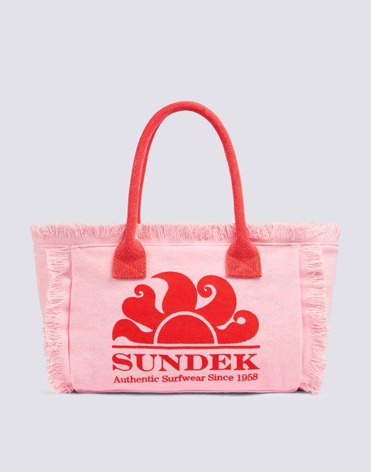 REGULAR TOTE BAG WITH STONE WASHED EFFECT