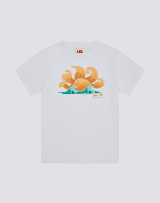 BOYS' SHORT-SLEEVED T-SHIRT WITH SUN PRINT