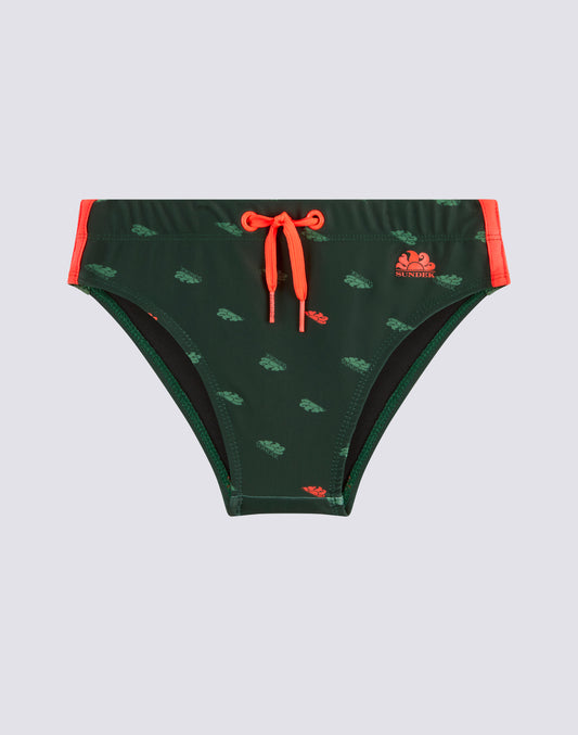 MINI DIWALTER MONOGRAM 2 PRINT SWIM SHORTS