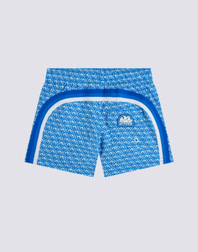 BAÑADOR CORTO CON CINTURA ELÁSTICA REPREVE® CON ESTAMPADO MAJOLICA SUNSET
