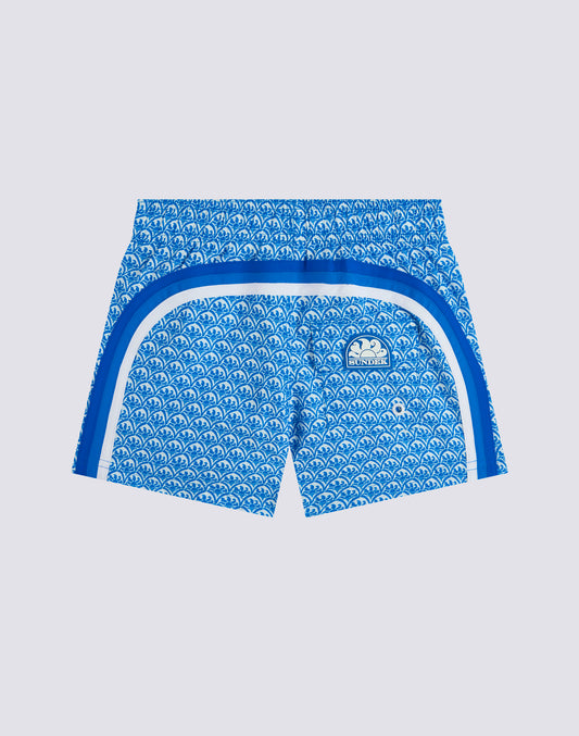 BAÑADOR CORTO CON CINTURA ELÁSTICA REPREVE® CON ESTAMPADO MAJOLICA SUNSET
